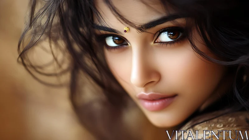 High-resolution digital portrait with macro ocular focus.