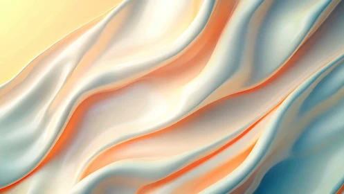 Silken sunrise waves folding light into pastel whispers.