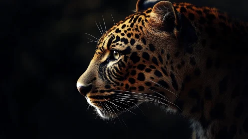 Golden dusk hunts quietly across the leopard’s focused gaze