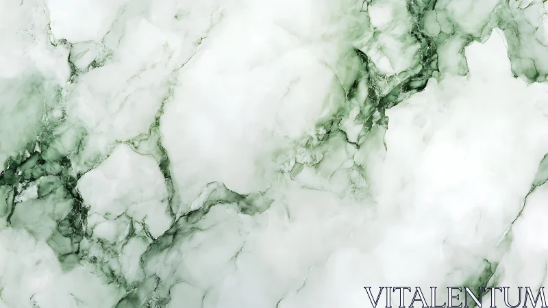 Elegant green and white marble texture with natural veining pattern.