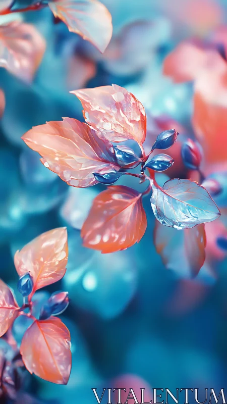 Candy-glazed dream leaves afloat in neon forest hush.