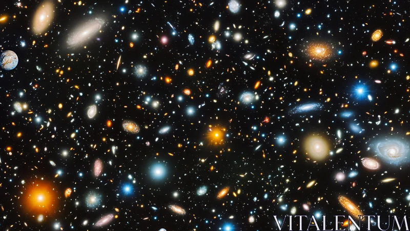 Deep cosmic field renders dense multigalactic distribution study