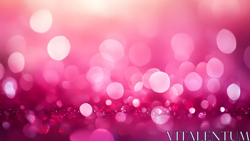 Pink bokeh light background with sparkling glitter effect.