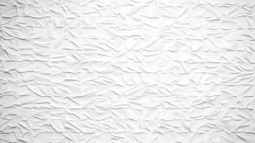 Textured white surface shows folded, overlapping rectangular segments