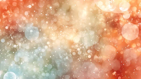 Bokeh circles overlay fill warm orange and beige gradient