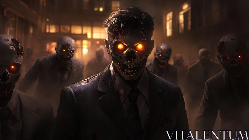 Corporate ghouls stride forward with furnace-bright eyes blazing