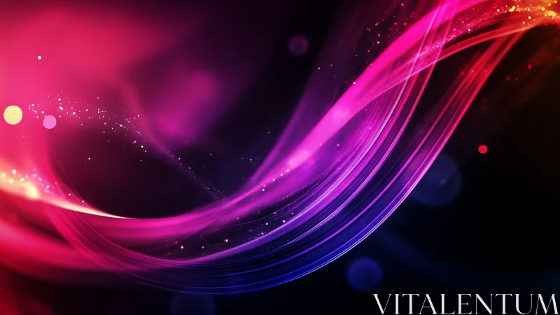 Neon light trails sweeping through deep cosmic gradients.