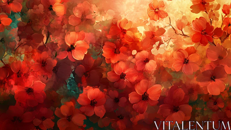 Dancing in Golden Light: A Cosmos of Warm Blooms.