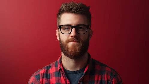 Warm bearded portrait shares quiet confidence and relaxed charm