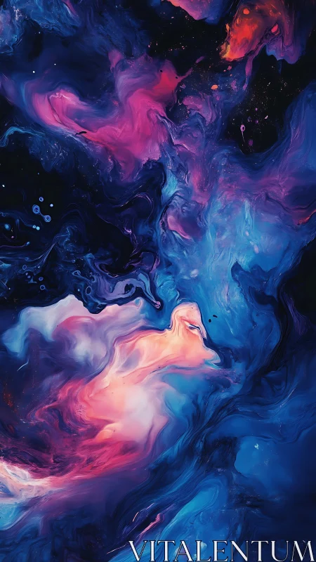 Chromatic nebula vortices in high-saturation fluid dynamics.