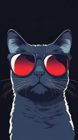 Cool Cat Strikes a Pose in Shades.