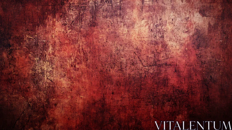 Heavily weathered red grunge surface with layered scratch textures