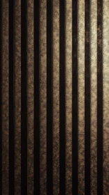 Textured metallic vertical stripe panel in warm chiaroscuro.