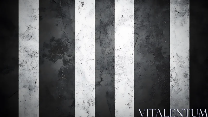 Weathered monochrome stripes quietly rehearse urban drama