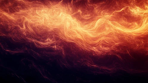 Fiery Plasma Waves in Dynamic Motion and Energy.