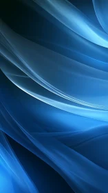 Layered translucent blue wave surfaces with soft gradients