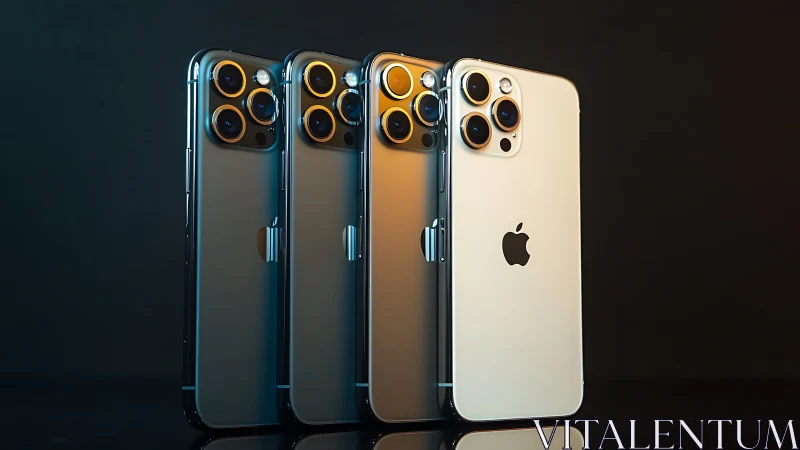 iPhone 12 Pro Max and Pro Models Lineup with Tungsten Steel Frame Presentation