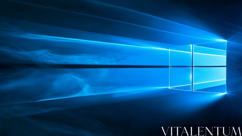 Luminescent pane matrix with volumetric blue light scattering.