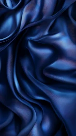 Midnight satin currents fold light into quiet electric waves