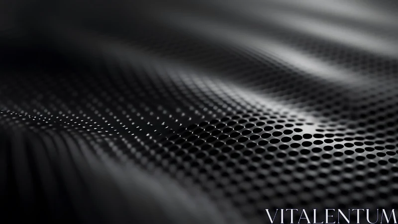 Abstract black metallic mesh with wavy pattern and glossy finish.