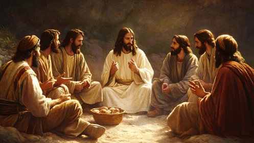 Soft desert circle of teaching light and listening hearts.