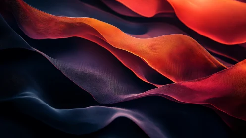 Silken fire currents drifting across a midnight horizon.