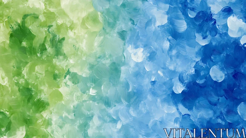 Brushstroke gradient merging cool greens into vivid blues.