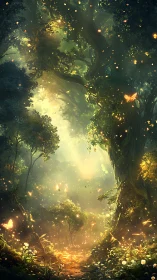 Enchanted Forest Glow: Where Nature Glimmers With Magic