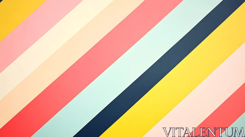 Diagonal pastel and bold color stripes abstract background.