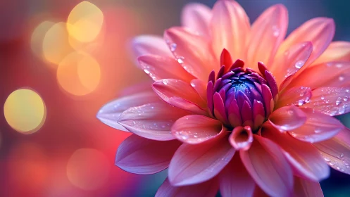 Dewkissed Dahlia in Soft Radiance.