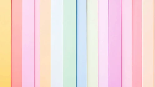 Soft pastel vertical stripes create soothing minimal art.
