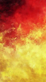 Fire and Smoke Gradient Composition in Red and Yellow Tones.