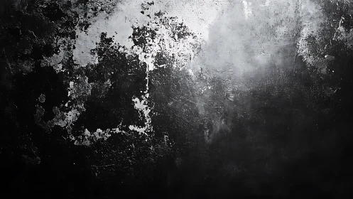 Gentle light on a weathered black and white wall texture.