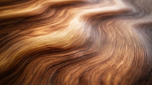 Curved wood grain texture with warm brown flowing lines.