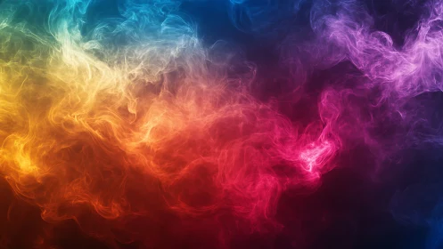Multicolor volumetric smoke simulation with layered spectral gradients