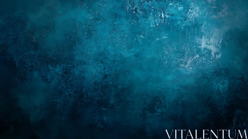 Deep teal abstract texture suggests calm yet mysterious depth