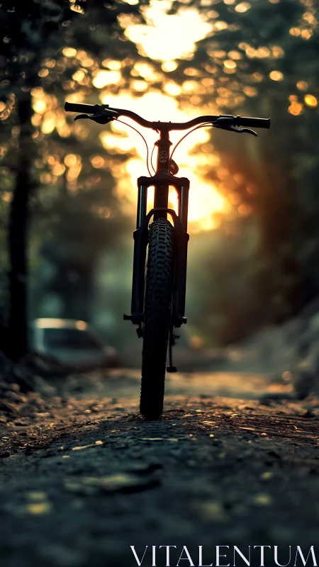 Golden Hour Moment with Your Trusty Bicycle