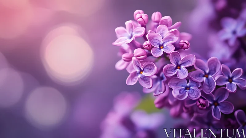 Lilac Dreams in Bloom: Delicate Purple Blossoms.