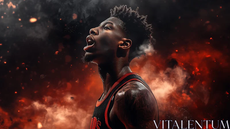 Hoops passion ignites in a storm of fire and sweat.