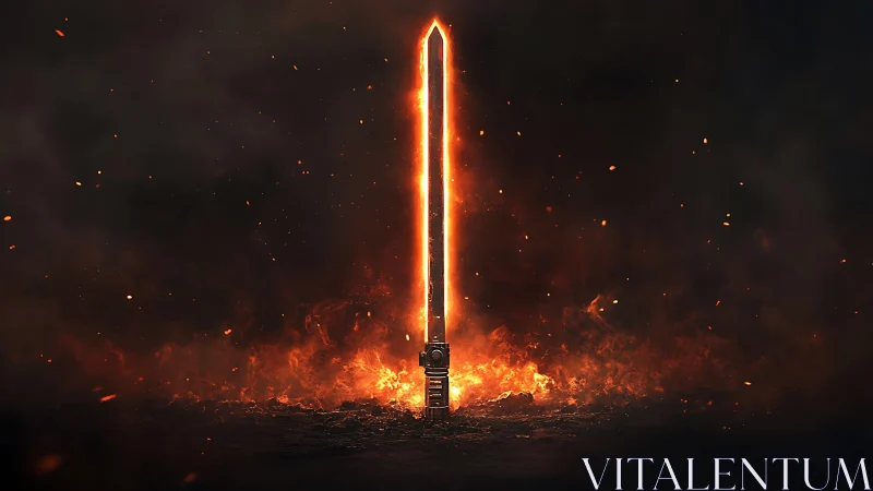 Inferno Blade Ignites Darkness with Otherworldly Fire.