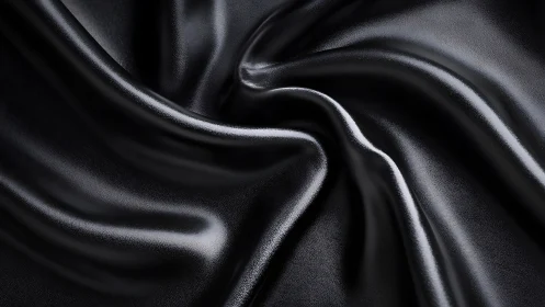 Luxe Silk Fabric Study: Luminescent Satin Weave with Dynamic Surface Draping