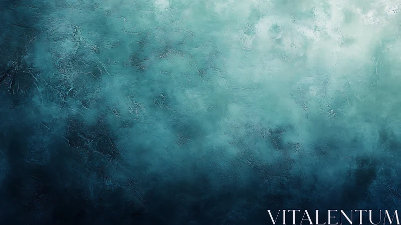 Mist-drenched teal wall quietly pretends to be an ocean