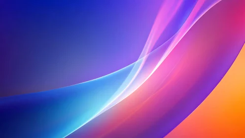 Iridescent gradient ribbons with luminous flowing curves.