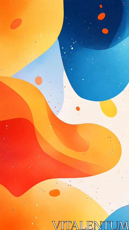 Abstract digital composition shows overlapping color fields