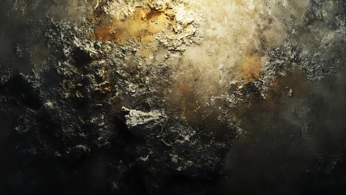 Rough textured wall surface lit by warm overhead light source