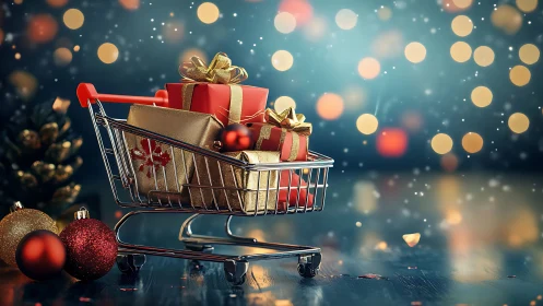 Tiny holiday cart parades gift-wrapped brilliance tonight