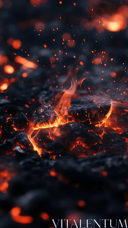 Pyroclastic Ember Cascade: Close-Range Combustion Dynamics.