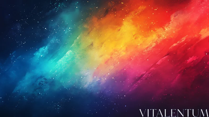 Prismatic nebula sweep with saturated cosmic color gradients.