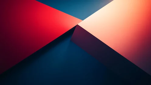 Geometric gradient planes in minimalist 3D abstraction.
