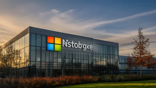 Nstobgke: A Pixelated Portal Rising From Autumn's Embrace.